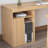 Burlywood Rectangular Solid Wood with 3 drawers Executive Desk-1876942539