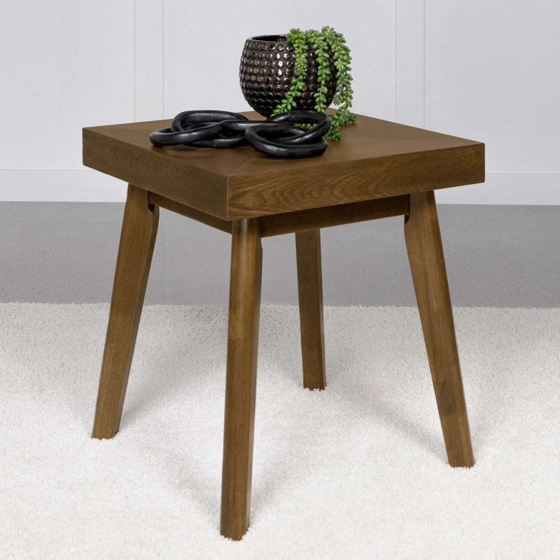 Square Wood Side Table