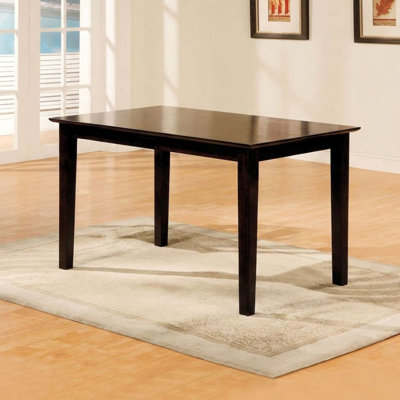 Ulverin Espresso Square Dining Table Seats 4