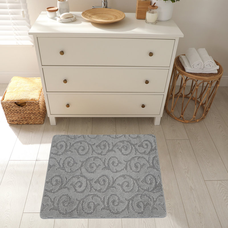 Tapis de cuisine Design, gris, Carré 2 pi 8 po