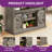 Balconera 52" Wood Farmhouse Coffee Bar: Multi-Functional Sideboard Buffet Cabinet-118605808