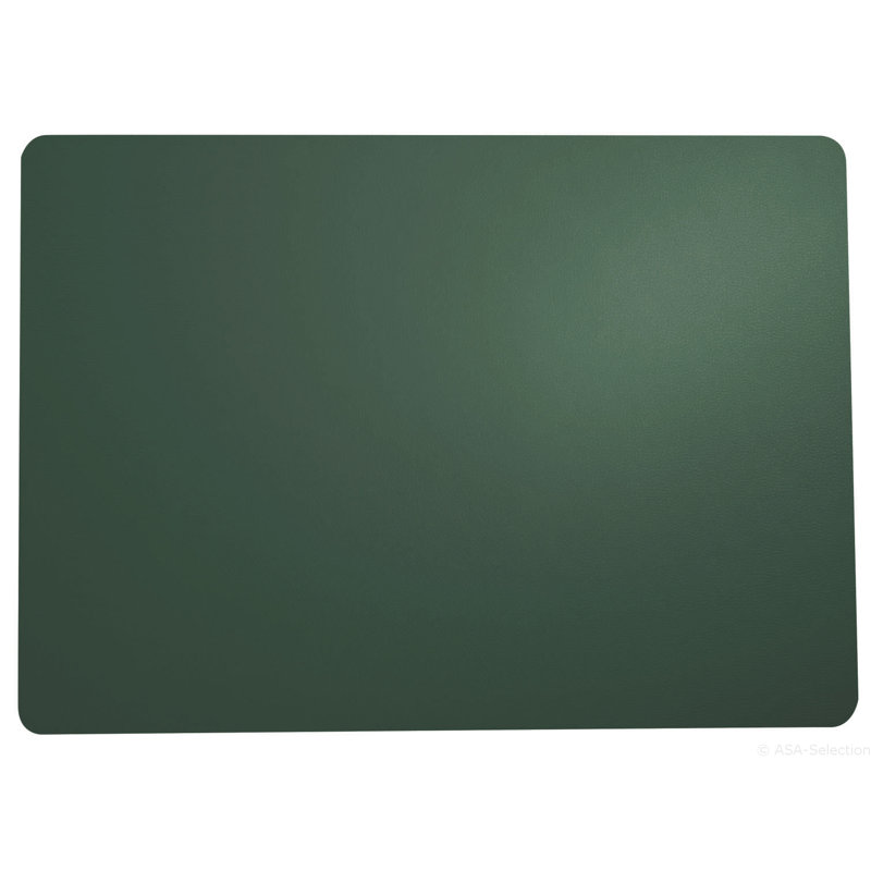 13'' Faux Leather Placemat Set of 4, Kale