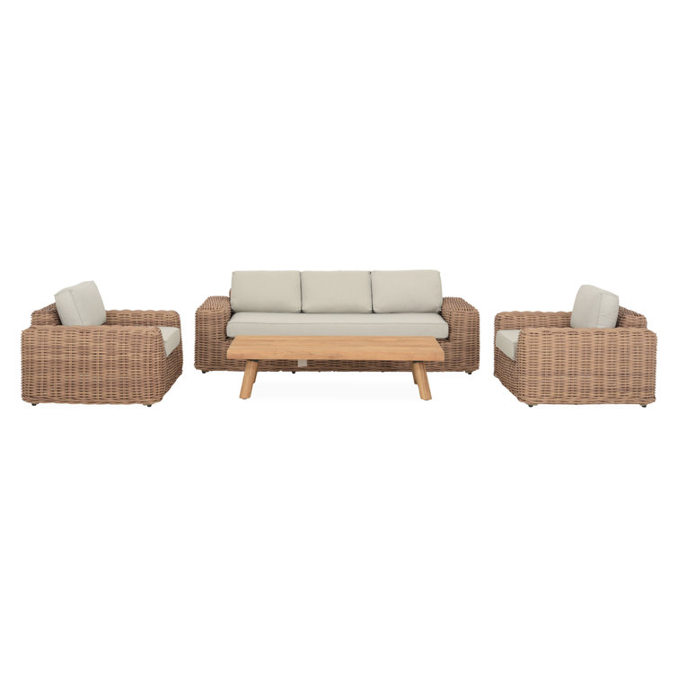 Bay Isle Home Sigtuna Metal 5 - Person Seating Group with Cushions ...