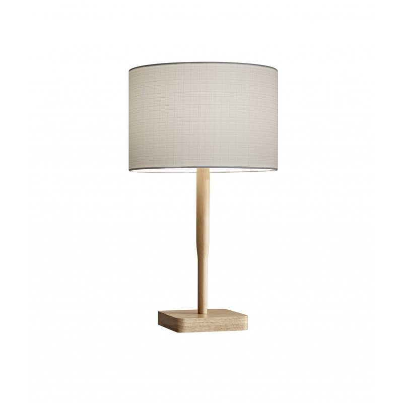 Lampe de table 21 po Phipps, Naturel, Blanc