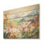 Oiseaux du paradis, fleurs, montagne I - fleurs, art mural sur bois de pin naturel-101407750