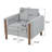 Elara Modern Oversized Upholstered Accent Chair with Curved Handrail and Wooden Legs-2106457577-2088022786