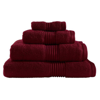 Zero Twist Hand Towel in Claret