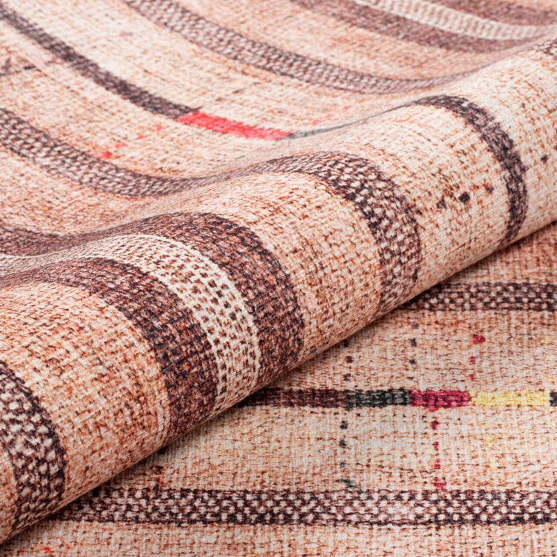 Luxurious Machine Washable Area Rug, 4.9 x 7.5 Feet, 100% Polyester, 1850 g/m², Pile Height: 0.2 inches | Eco-Friendly Recycled Poly Cotton Backing | Perfect for Living Room & Bedroom, Soft and Durable Design
