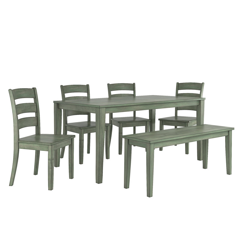 Ensemble repas 6 personnes Alexa-Mae, Sauge antique