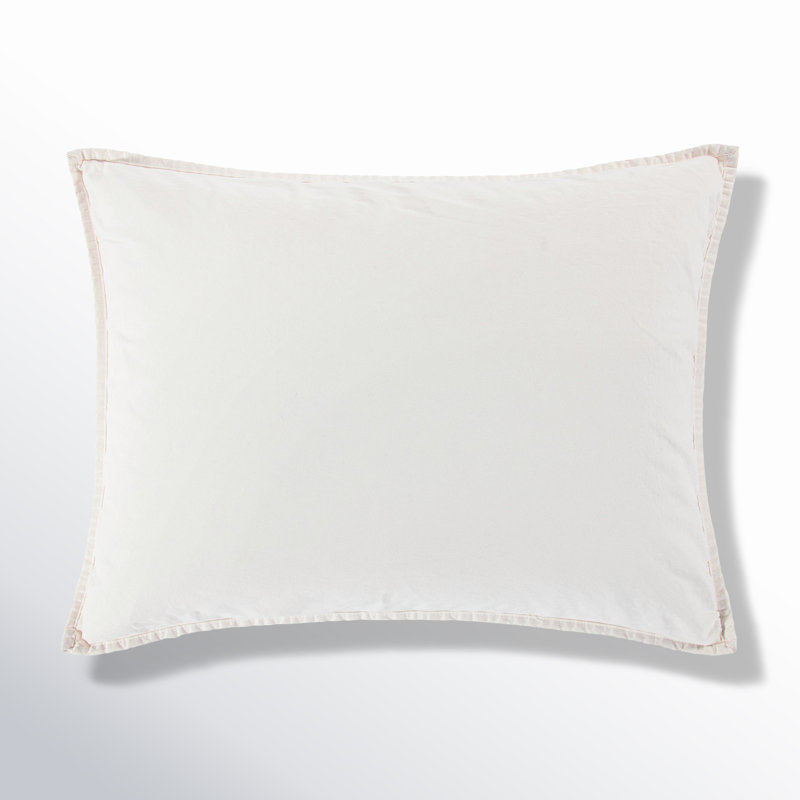 Detwyler Stonewashed Cotton Euro Sham in Natural 27"x27"