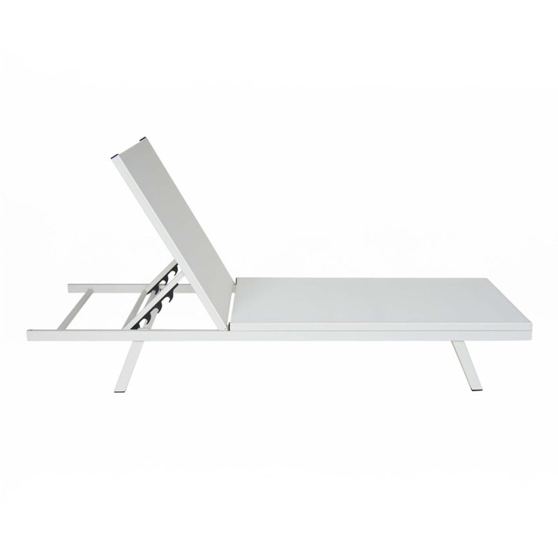 Chaise Lounge, White