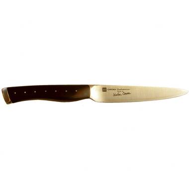 Sasaki Takumi Japanese AUS-10 Stainless Steel Paring Knife with Locking  Sheath, 3.5-Inch, Black