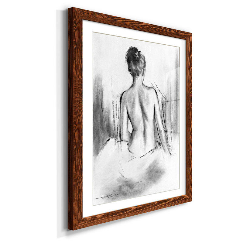 Soft Silhouette VI - Cadre photo, reproduction d'art sur papier, H 31,5 po x l 23,5 po x P 1,5 po, Érable