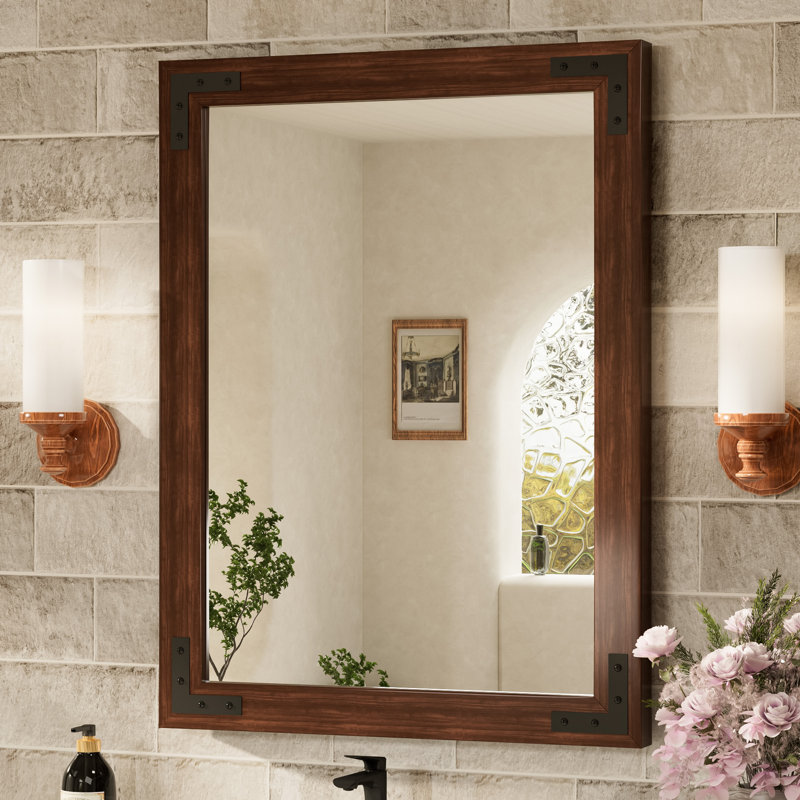 Miroir Gwenneth, 20 po x 28 po, Brun