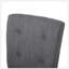 Ensemble de 2 tabourets de comptoir capitonnés contemporains en tissu, gris anthracite-58606024-58606025
