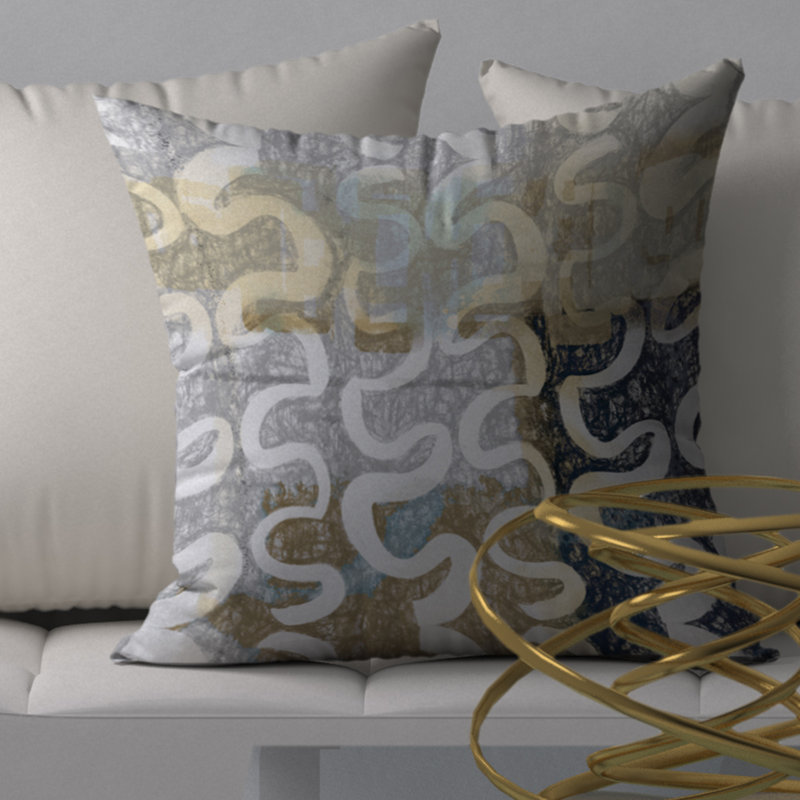 Housse de coussin décorative carrée et insert, 24 po x 24 po