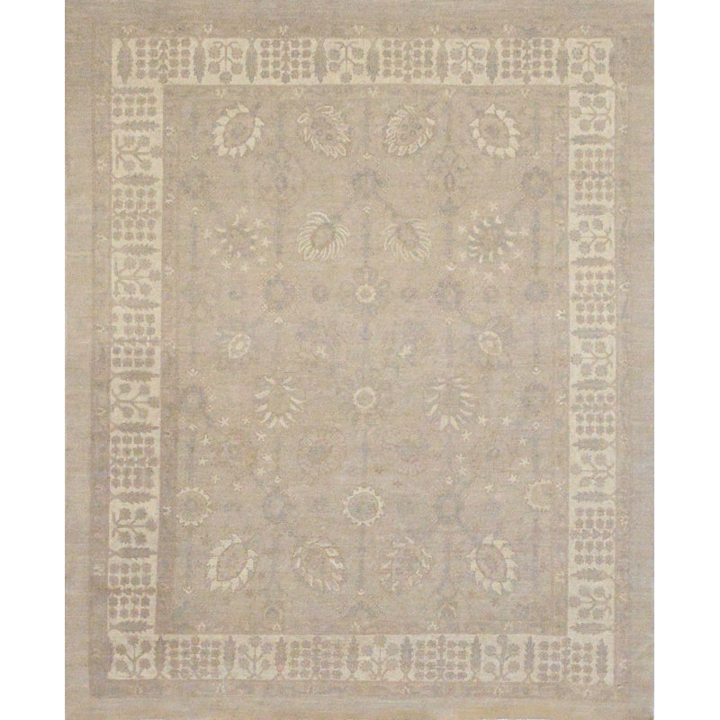 Tapis unique sable / brun de 8 pi x 9 pi 11 po