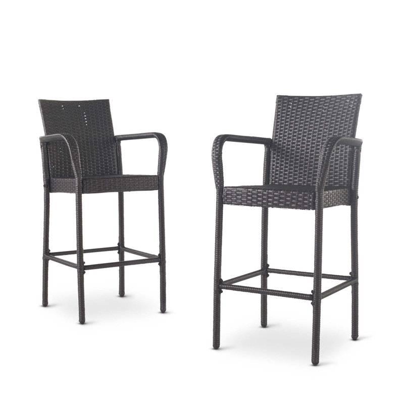 Tabouret de bar Littleton, Gris