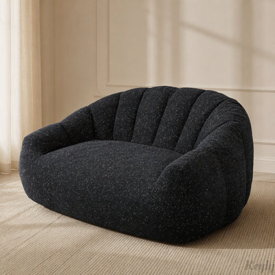 Bear Paw Bean Bag Sofa with Faux Fur Plush