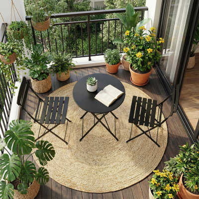 Metal Outdoor Bistro Table , 52.8cm W 49cm D