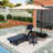 Altura Outdoor Chaise Lounge with Table-88382500