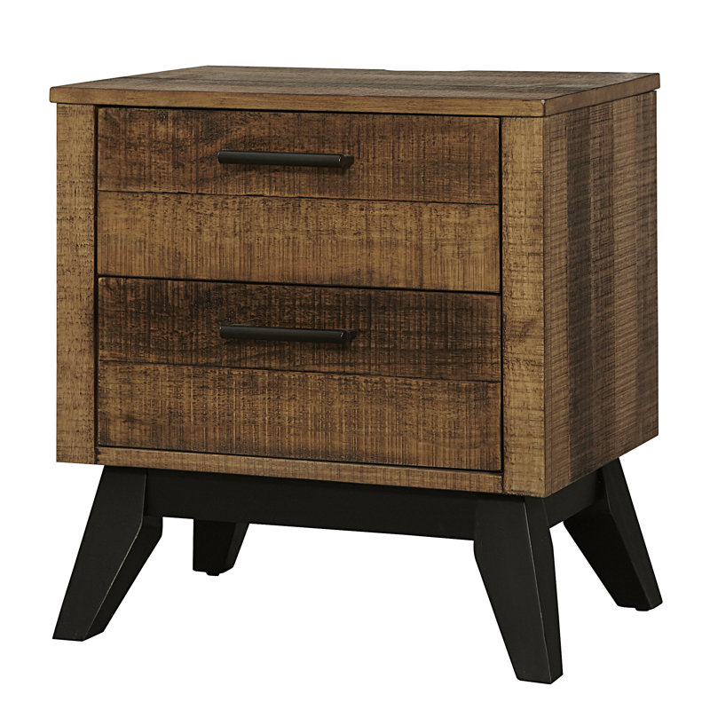 Table de chevet 2 tiroirs Bixie