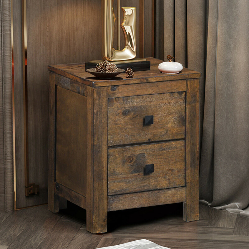 Table de chevet 2 tiroirs Humes