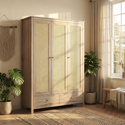 Anie 3 Door Manufactured Wood Wardrobe