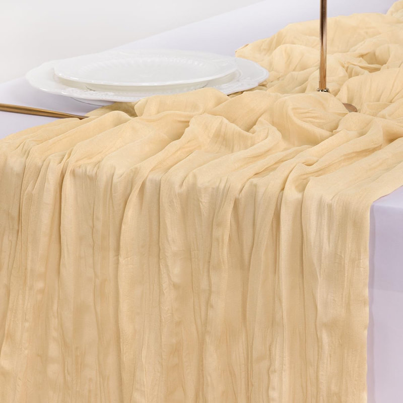 Chemin de table 120 po (10 pi) Boho, Sable