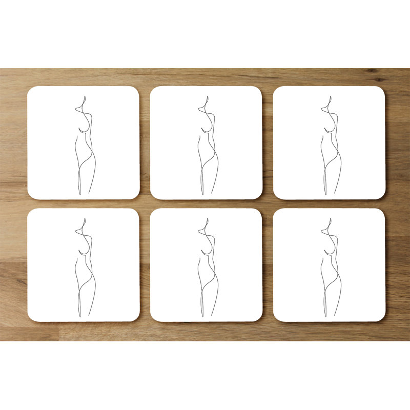 Douze Square 6 Piece Coaster Set