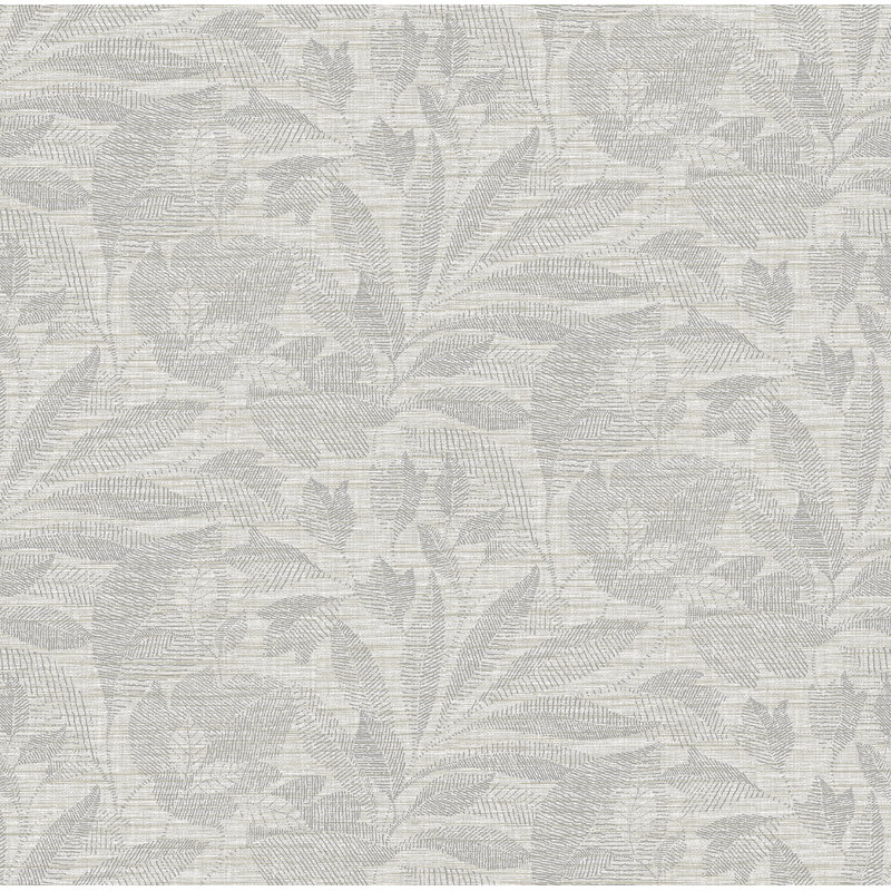 Floral Wallpaper, Gray