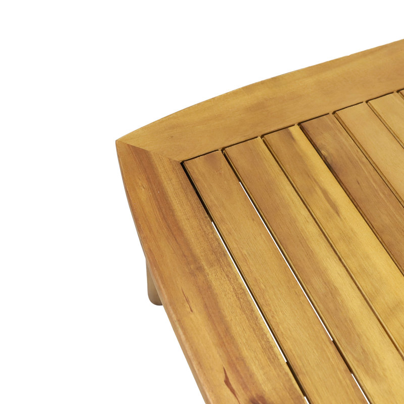 Table basse en bois et bois avec un design sophistiqué traditionnel pour les jardins, Bleu