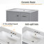 Meuble-lavabo 30 po avec lavabo en céramique et 3 tiroirs Toby-1041696701