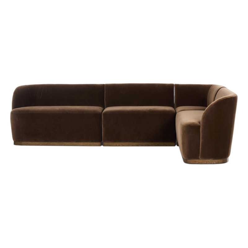Dorset Banquette L Shape 76, Left, 31.5" H x 114.5" W x 76" D