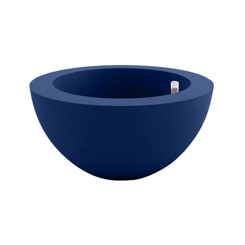 Sfera Resin Pot Planter, 11.75" H x 23.5" W x 23.5" D, Steel