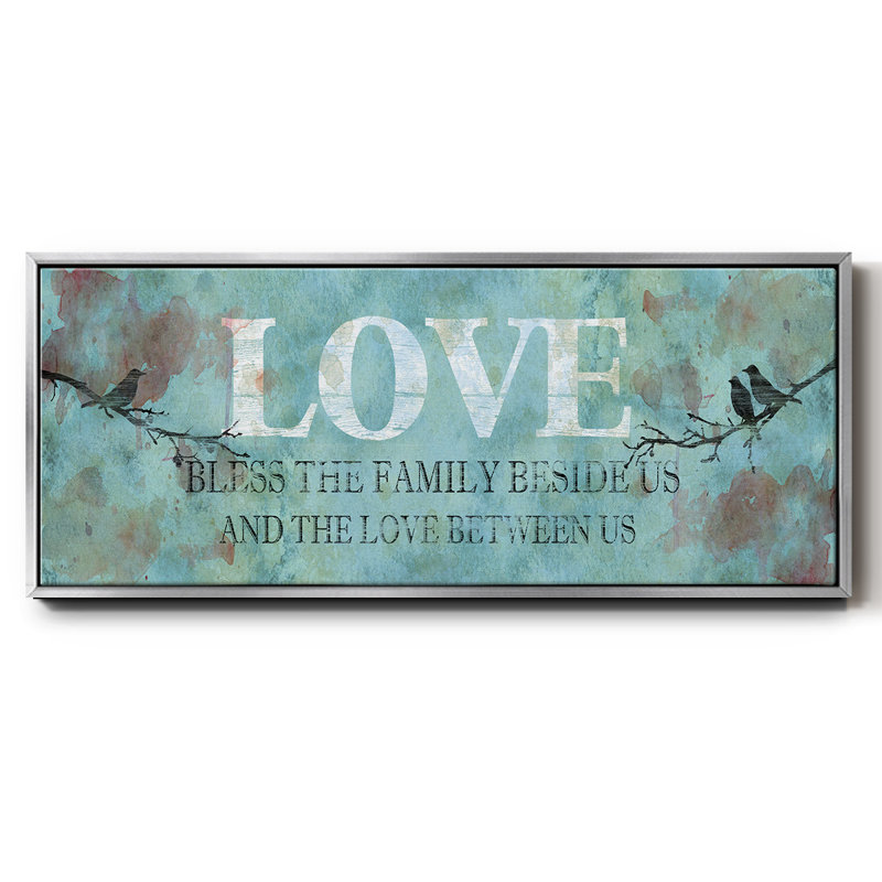 Amour entre nous - toile encadrée, H 24 po x l 60 po