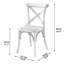 Arnulfo Cross Back Dining Chair, Hand-Finished Distressed Design, Stylish and Comfortable Seating for Any Room-123105670-29423220