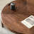 Black walnut solid wood end table-113571940