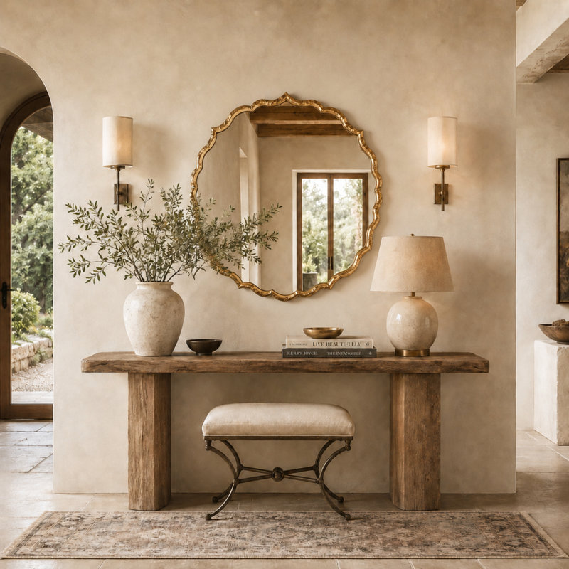 Cecile Scalloped Metal Wall Mirror