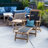 Radium Outdoor Teak Wood Chaise Lounge