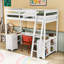 Lit mezzanine avec bureau en U et tablettes de rangement-882918579-882918578