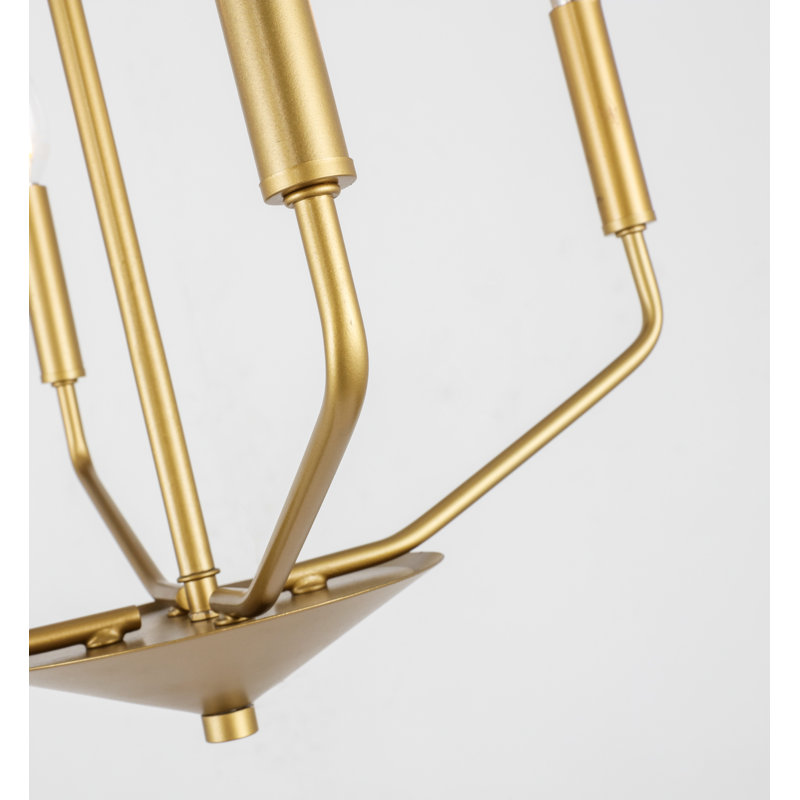 Venice 4 - Light Dimmable Classic / Traditional Chandelier, Brass