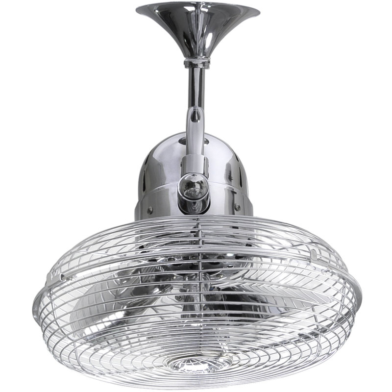 Ventilateur mural oscillant 13 po , Chrome poli