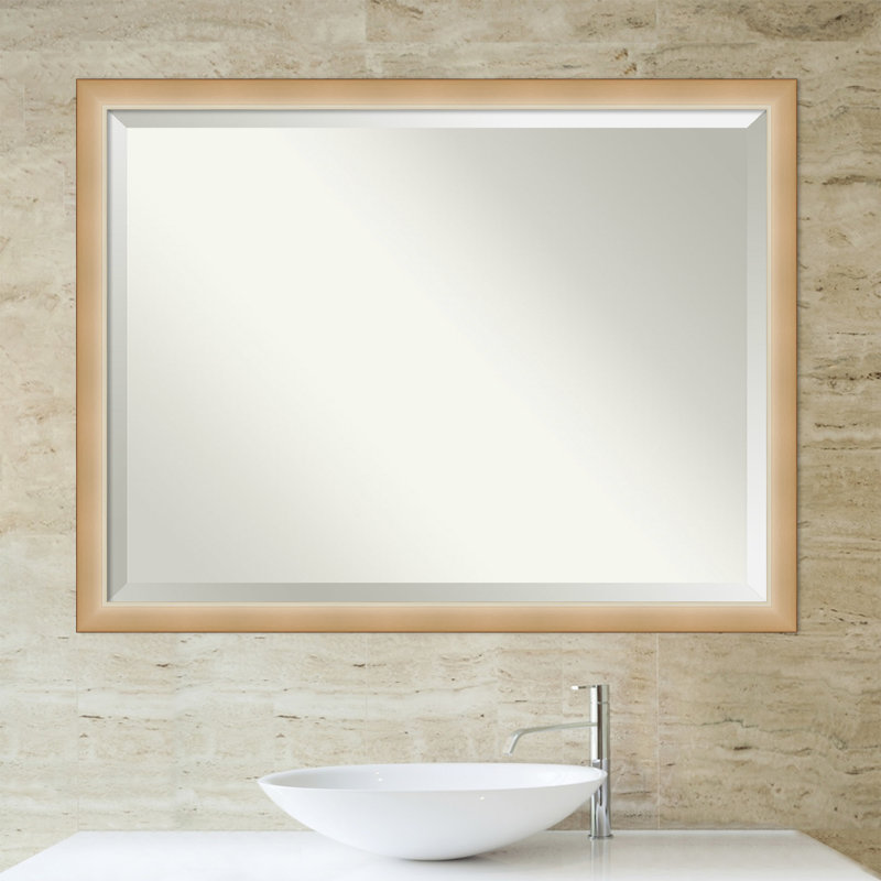 Miroir mural Quade, 33,25 po x 43,25 po, Eva Ambre or