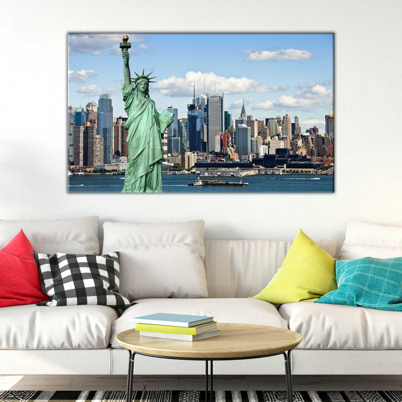 « lady liberty, crème », reproduction de photo sur toile, H 18 po x l 30 po x P 1 po