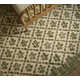 Anders Traditional Floral Wool and Nylon Green Area Rug