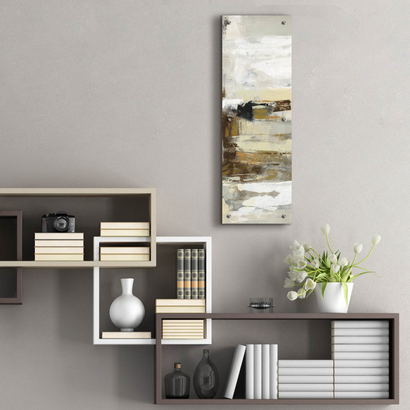 «Lava and Steam IV» par Silvia Vassileva, art mural en verre acrylique, H 36 po x l 12 po