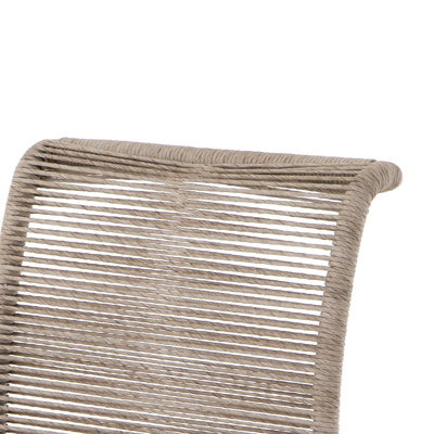 Janine Wicker Premium All-Weather Wicker Outdoor Dining Side Chair