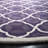 Carolene Hand Tufted Wool/Cotton/Latex Geometric Rug in Purple/Ivory-1557955645