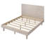 Structure de lit moderne en bois massif de style Concise
